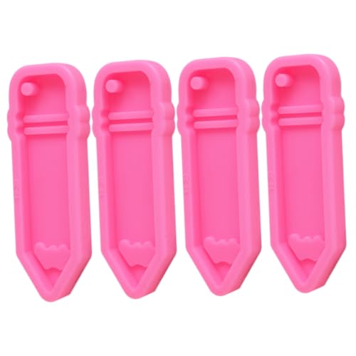 Gadpiparty 1 Satz Teiliges Silikonform Für Bleistift Schlüsselanhänger Flexibles Diy Gießform Für Schmuckherstellung Für Bastelprojekte Und 4 Stück von Gadpiparty