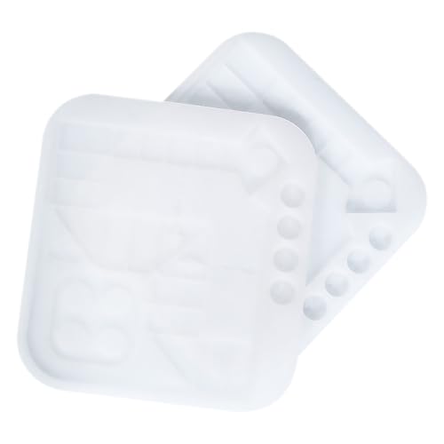 Gadpiparty 1 Satz Teiliges Wiederverwendbare Silikonformen Für Schachspiel Transparente Schachbrettformen Für Bastelzubehör Für Diy Projekte Mit Epoxidharz 2 Stück von Gadpiparty