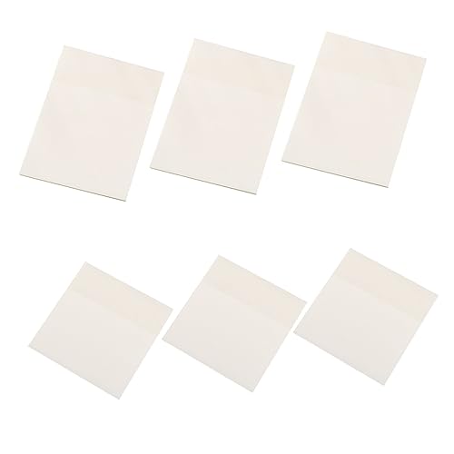 Gadpiparty 1 Satz Transparente Selbstklebende Haftnotizen Pet Memo Notizen Für Büro Schule Und Zuhause Wiederverwendbare Beschreibbare Notizzettel 6 Stück von Gadpiparty