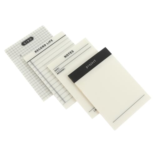 Gadpiparty 1 Satz Transparente Selbstklebende Memo Pads Notizblätter Für Schule Büro Wiederverwendbare Haftnotizen Mit Planen Erinnern 4 Stück von Gadpiparty