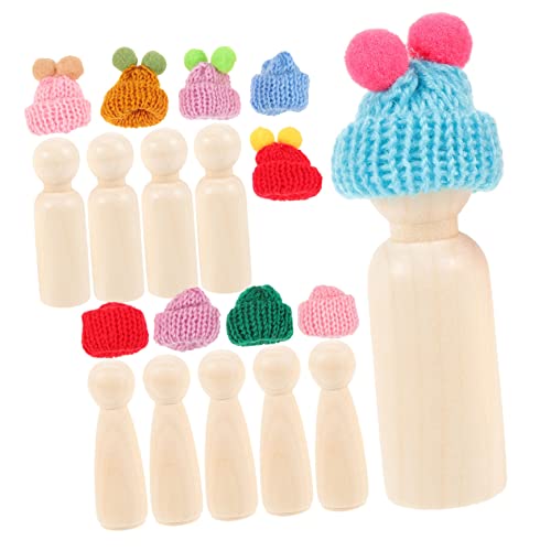 Gadpiparty 1 Satz Unfertige Holz Peg Puppen mit Teiliges Diy Holzfiguren für Bastelideen Unbemalt für Malprojekte und Dekoration Zufällige Farbe Gadpiparty 1 Satz Unfertige Holz Peg Puppen mit Teiliges Diy Holzfiguren für Bastelideen Unbemalt für Malprojekte und Dekoration Zufällige Farbe von Gadpiparty