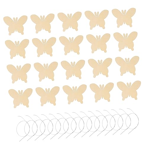 Gadpiparty 1 Satz Unlackierte Holzschmetterlinge Für Bastelarbeiten Blanko Holzschnitt Für Diy Malerei Und Dekoration Für Erwachsene Holzhandwerk Für Projekte 50 Stück von Gadpiparty