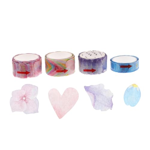 Gadpiparty 1 Satz Washi Tape Bunte Dekorative Klebebänder Für Scrapbooking Diy Kunsthandwerk Journaling Und Abreißbar Ohne Rückstände Vielseitig Einsetzbar 4 Stück von Gadpiparty