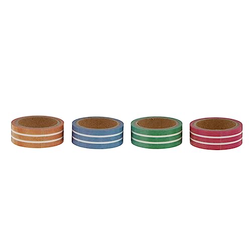 Gadpiparty 1 Satz Washi Tape Dekorative Scrapbooking Klebebänder Für Diy Journal Für Kreative Bastelprojekte Planer Und Tagebücher 4rollen von Gadpiparty