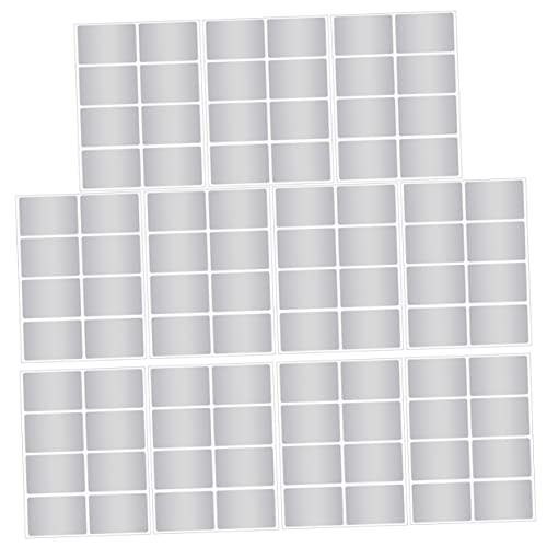 Gadpiparty 1 Satz Wasserfestes Etikettenpapier Aufkleber Flaschenetikett Wasserfeste Etiketten Für Flaschen Etiketten Für Glasflaschen Silver Das Haustier 12blätter von Gadpiparty