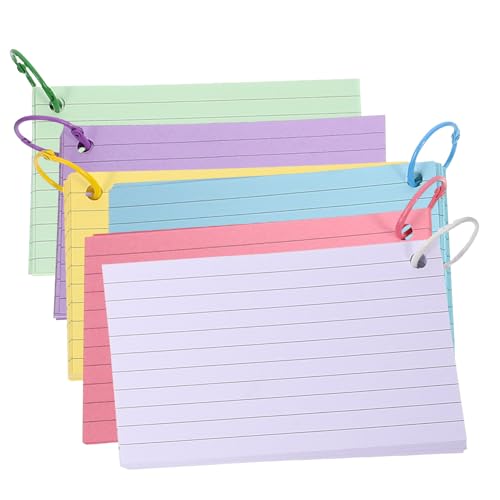 Gadpiparty 1 Satz Wortbuch Karteikarten Notizkartenringe Lernkarten Memokarten-Notizblöcke Wörter-Speicherkarten praktische Speicherkarten Notizkarten mit Ring kleine Notizkarten Papier Gadpiparty 1 Satz Wortbuch Karteikarten Notizkartenringe Lernkarten Memokarten-Notizblöcke Wörter-Speicherkarten praktische Speicherkarten Notizkarten mit Ring kleine Notizkarten Papier von Gadpiparty