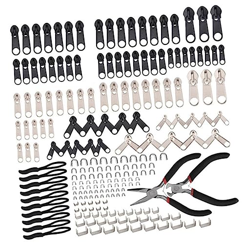 Gadpiparty 1 Satz Zipper Slider Ersatzset Reparaturkit für Taschen und Kleidung Teiliges mit Verschiedenen Langlebig und Vielseitig für Nähprojekte von Gadpiparty