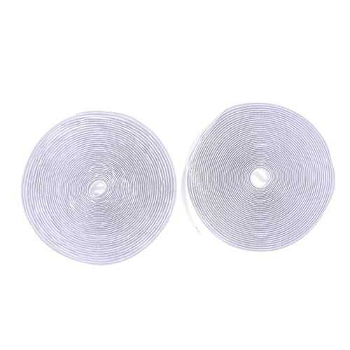 Gadpiparty 1 Satz klebriger Verschluss selbstklebendes Klettband Streifen Klebeband hängend dekorative Teppichbänder selbstklebender Nylon-Aufkleber Polyester-Mischung Weiß von Gadpiparty