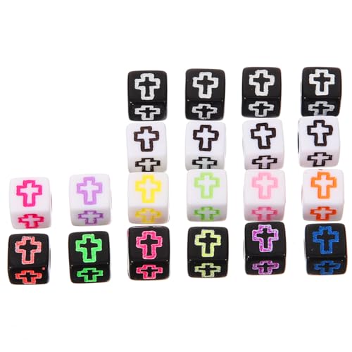 Gadpiparty 1 Schachtel Acrylperlen mit Kreuzmuster DIY Bastelperlen für Schmuckherstellung Lose Spacer Perlen Verschiedenen Farben Bastelmaterialien für Armbänder und Ohrringe Gadpiparty 1 Schachtel Acrylperlen mit Kreuzmuster DIY Bastelperlen für Schmuckherstellung Lose Spacer Perlen Verschiedenen Farben Bastelmaterialien für Armbänder und Ohrringe von Gadpiparty
