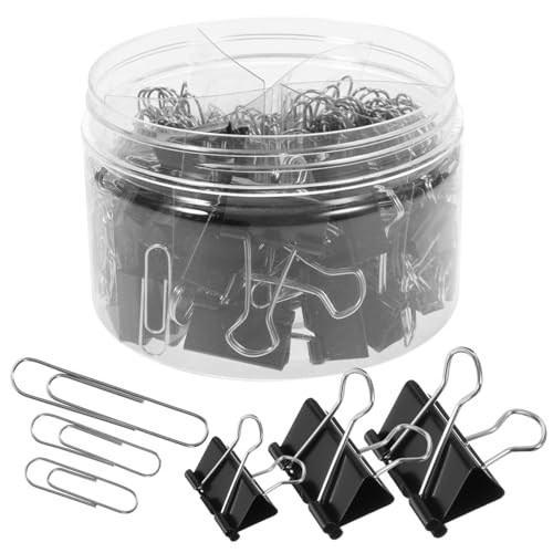 Gadpiparty 1 Schachtel Binder Clips Set Teiliges Büroklammern Set Verschiedenen Metallklammern für Dokumente Notizen und Scrapbooking Elegant und Praktisch für Büro Schule und Haushalt von Gadpiparty