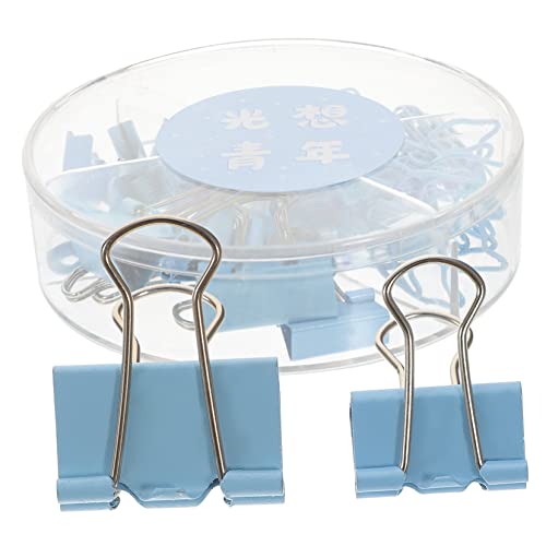 Gadpiparty 1 Schachtel Bunte Büroklammern Praktische Binder Clips Set für Büro Schule und Zuhause Langlebige Tragbare Papierfixierung Hochwertige Metallmaterialien mit Kreativen Sammelclips von Gadpiparty