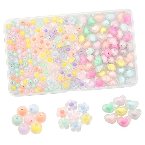 Gadpiparty 1 Schachtel Diy Acrylperlen Schmuckzubehör Mischstil Perlen für Armband und Halskettenherstellung Vielseitige und Langlebige Bastelperlen für Diy Projekte und Geschenkideen von Gadpiparty