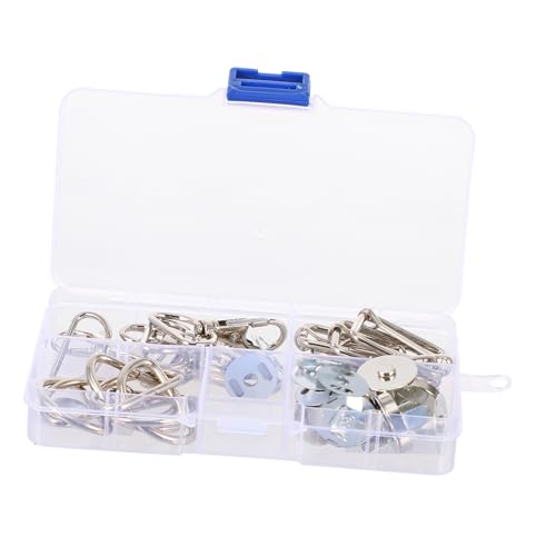 Gadpiparty 1 Schachtel Drehbarer Karabinerhaken D Ringe mit Magnetverschluss für Taschenzubehör Schiebeschnalle Teiliges für DIY Handwerk und Zubehör Robustes Eisenmaterial für Handtaschen Gadpiparty 1 Schachtel Drehbarer Karabinerhaken D Ringe mit Magnetverschluss für Taschenzubehör Schiebeschnalle Teiliges für DIY Handwerk und Zubehör Robustes Eisenmaterial für Handtaschen von Gadpiparty