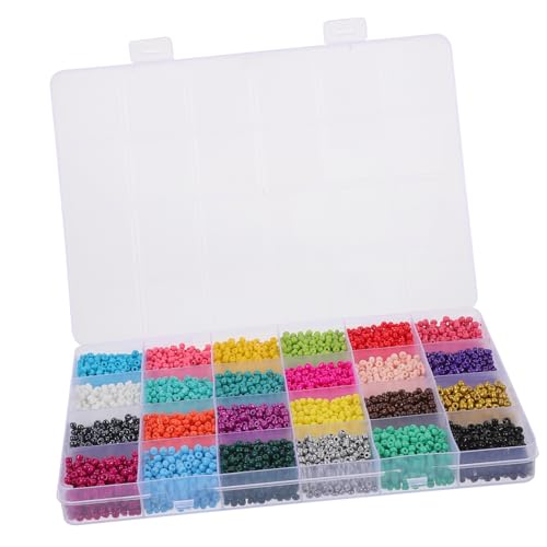 Gadpiparty 1 Schachtel Farben Glasperlen für DIY Schmuckherstellung Vielseitig Einsetzbar für Armbänder und Kreative Bastelprojekte Langlebig und Pflegeleicht von Gadpiparty