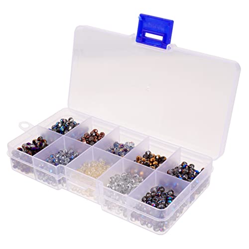Gadpiparty 1 Schachtel Glasperlen Dekoration sortiert bunt groß Handwerk DIY Armband Halskette UV lose Perlen zum Basteln Kleine Glasperlen Perlen für die Herstellung von Ohrringen DIY-Perlen von Gadpiparty