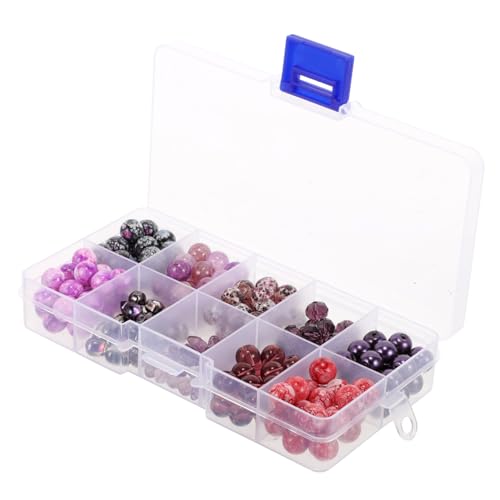 Gadpiparty 1 Schachtel Glasperlen Farbige Diy Bastelperlen für Schmuckherstellung Robuste und Haltbare Crackle Beads für Handarbeiten und von Gadpiparty