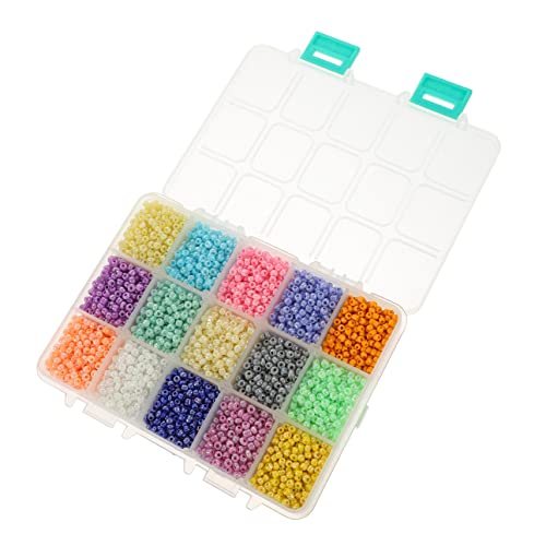 Gadpiparty 1 Schachtel Glasperlen farbig klein Herstellung Handwerk winzig schmuckzubehör Perlen für Schmuckhersteller Basteln von Perlen Armband lose Perlen armband selber machen perlen von Gadpiparty