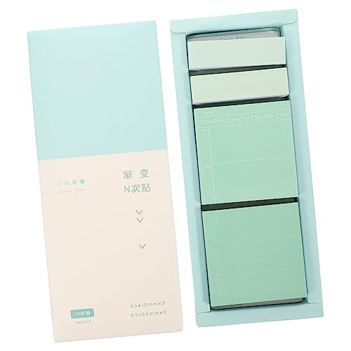 Gadpiparty 1 Schachtel Haftnotiz Groß Klebestreifen Unterlage Registerkarten Beachten Sie Pads Pastell Klebrig Band Farbig Aufkleber Notizbilder Schreibwaren Geformt Papier Blau von Gadpiparty