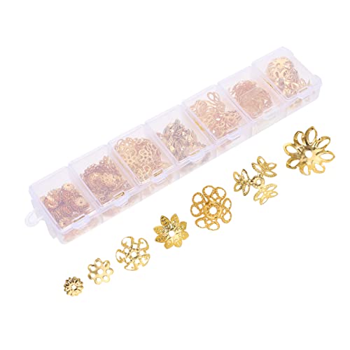 Gadpiparty 1 Schachtel Perlenkappen für Diy Armbänder und Goldene Schmuckaccessoires für Einzigartigen Schmuck für Bastelprojekte und Schmuckgestaltung von Gadpiparty