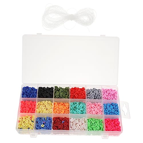 Gadpiparty 1 Schachtel Polymer Clay Spacer Beads Bunte Flache Scheiben Fach Box DIY Schmuckherstellung Vielseitige Perlen für Armbänder Halsketten Ohrringe und Anhänger Gadpiparty 1 Schachtel Polymer Clay Spacer Beads Bunte Flache Scheiben Fach Box DIY Schmuckherstellung Vielseitige Perlen für Armbänder Halsketten Ohrringe und Anhänger von Gadpiparty