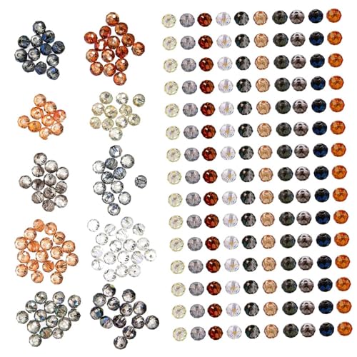 Gadpiparty 1 Schachtel Runde Glasperlen für Diy Schmuck Klare Bastelperlen mit Zubehör für Armbänder Ohrringe und Dekorationen mit Vielfältigen Anwendungsmöglichkeiten von Gadpiparty