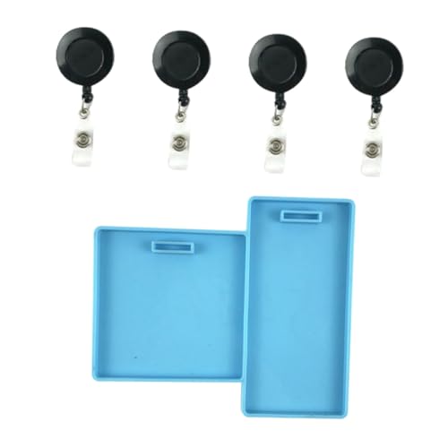Gadpiparty 1 Set Bambus Formhalter Namensschild DIY Form Ausweishalter Kartenhalter Form Ausweis Silikonform Namensschild Formen Namensschild Herstellungsform DIY Arbeitsabzeichen von Gadpiparty