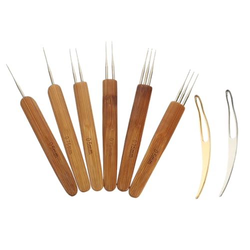 Gadpiparty 1 Set Häkelwerkzeug Zöpfe Zubehör Dreadlocks Lockig DIY Nadelhaken Dreads Flechten Haarflechtwerkzeug Haarschmuck Haarverriegelungswerkzeug Haarstyling Werkzeuge von Gadpiparty