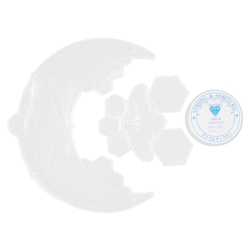 Gadpiparty 1 Set Mondbienen Anhängerform Schmuckherstellung Handgefertigte Harz Epoxid Silikonform Silikonformen Für Harzanhänger Silikonform Hängende Anhängerform Silikongussform von Gadpiparty