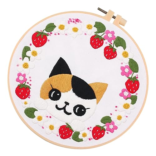 Gadpiparty 1 Set Stickmaterialbeutel Kits Mit Katzenmotiv Hello Beginner Stickstich Übungsset Stickset Für Anfänger Für Erwachsene Kreuzstich Set Stickset Für Anfänger Handbaumwolle Gadpiparty 1 Set Stickmaterialbeutel Kits Mit Katzenmotiv Hello Beginner Stickstich Übungsset Stickset Für Anfänger Für Erwachsene Kreuzstich Set Stickset Für Anfänger Handbaumwolle von Gadpiparty