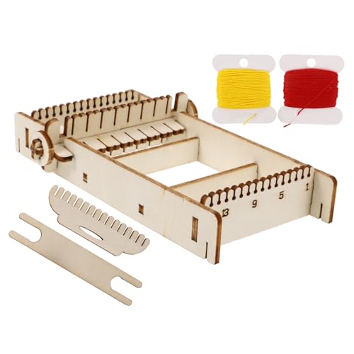 Gadpiparty 1 Set Strickwerkzeuge Webrahmen Für DIY Webmaschine Anfänger Webstühle Kits Webstuhl Kit Kurbel Manuelle Strickmaschine Material Webkunst Holz Beige Gadpiparty 1 Set Strickwerkzeuge Webrahmen Für DIY Webmaschine Anfänger Webstühle Kits Webstuhl Kit Kurbel Manuelle Strickmaschine Material Webkunst Holz Beige von Gadpiparty