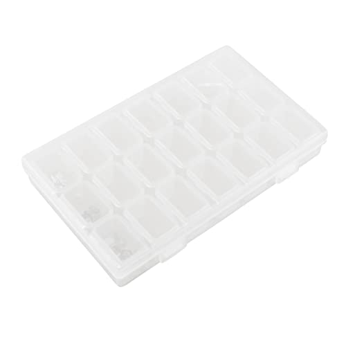 Gadpiparty 1 Stück Aufbewahrungsbox mit Fächern für Nail Art und Schmuck Leichter Stoßfester Organizer für Salon und Handwerk von Gadpiparty
