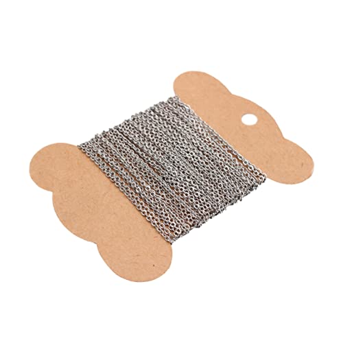 Gadpiparty 1 Stück DIY Schmuckkette Quetschperlen Zubehör für Schmuckherstellung Bastelprojekte und Langlebig Glänzend Breit von Gadpiparty