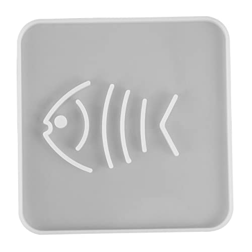 Gadpiparty 1 Stück Diy Silikonform für Kristall Epoxidharz Fischknochen Untersetzer Tischdeko Gießform Waschbar Wiederverwendbar Quadratisches Design für Kreative Bastelprojekte von Gadpiparty