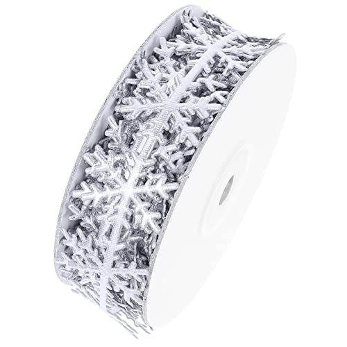 Gadpiparty 1 Stück Elegantes Schneeflockenband Gold und Silber für Diy Weihnachtsdekoration und Partyzubehör Geschenkband für Kreative Bastelideen Gadpiparty 1 Stück Elegantes Schneeflockenband Gold und Silber für Diy Weihnachtsdekoration und Partyzubehör Geschenkband für Kreative Bastelideen von Gadpiparty