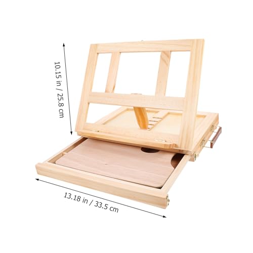 Gadpiparty 1 Stück Holz Easel mit Schublade Tragbarer Malständer für Gemälde Holzständer Faltbarer Display Halter Holzfarbe für Kunstwerke und Fotos Gadpiparty 1 Stück Holz Easel mit Schublade Tragbarer Malständer für Gemälde Holzständer Faltbarer Display Halter Holzfarbe für Kunstwerke und Fotos von Gadpiparty