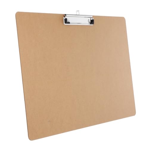 Gadpiparty 1 Stück Klemmbrett Holz mit Metallclip Ergonomisches Schreibbrett für Büro Schule und Zuhause Dokumentenablage und Sortierung für Altersgruppen von Gadpiparty