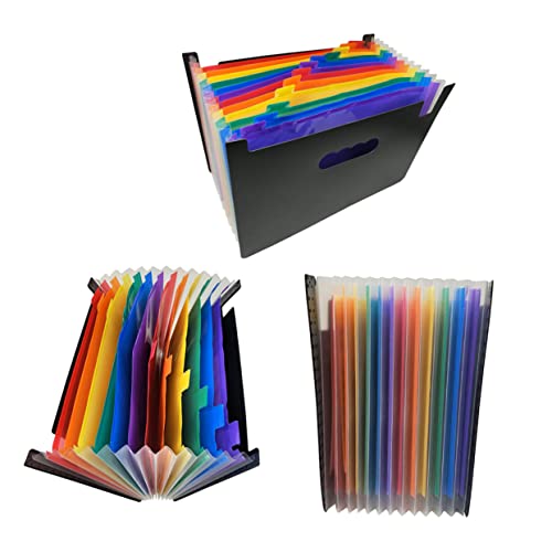 Gadpiparty 1 Stück Multilayer Aktenordner aus Kunststoff mit Schnappverschluss Regenbogenmuster für Dokumente Büro Schule und Zuhause mit Erweiterbaren Fächern und Klaren Trennwänden für Gadpiparty 1 Stück Multilayer Aktenordner aus Kunststoff mit Schnappverschluss Regenbogenmuster für Dokumente Büro Schule und Zuhause mit Erweiterbaren Fächern und Klaren Trennwänden für von Gadpiparty