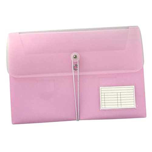 Gadpiparty 1 Stück Multilayer Aktenordner aus Tragbar mit Schnappverschluss für Schule Büro und Zuhause Rosa zur Effizienten Dokumentenorganisation von Gadpiparty