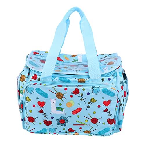 Gadpiparty 1 Stück Oxford Cloth Wollgarn Organizer mit Cartoon Muster Praktische Handtasche für Stricknadeln und Häkelhaken für Handarbeiten und Reisen Langlebig und Kratzfest Vielseitiger von Gadpiparty