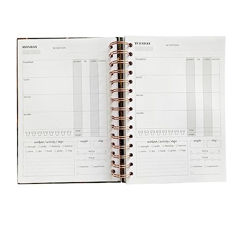 Gadpiparty 1 Stück Reisehandbuch Notizbuch Für Die Arbeit Fitnessstudio Zeitschrift Planer Notizbilder Trainieren Täglich Übung Wöchentlich Workout-agenda-notizblock Papier Rosa von Gadpiparty