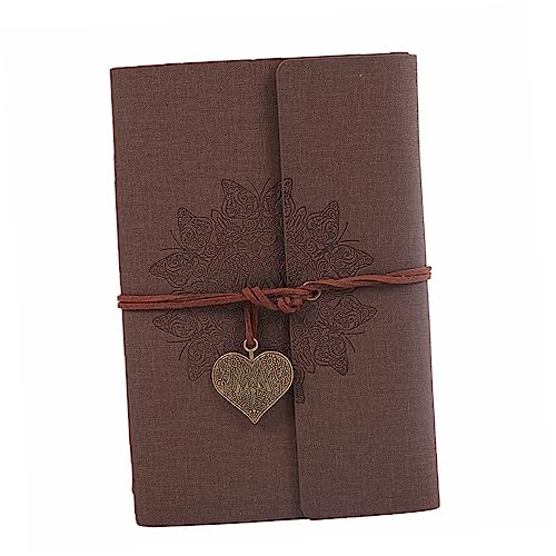 Gadpiparty 1 Stück Retro Notizbuch mit Schnur Tagebuch für Reisen Kreatives Notizbuch für Lehrer und Studenten Braun Leere aus Kraftpapier von Gadpiparty