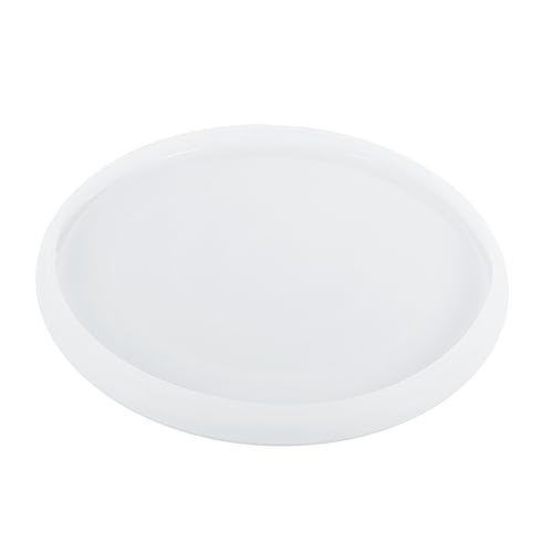 Gadpiparty 1 Stück Runde Spiegelplattenform Klares Epoxidharz Teller Schalenform Gericht Tablett Klein Runden Silikonschmuckform Für Harz Diy-werkzeuge Aus Silikon Kieselgel Weiß von Gadpiparty
