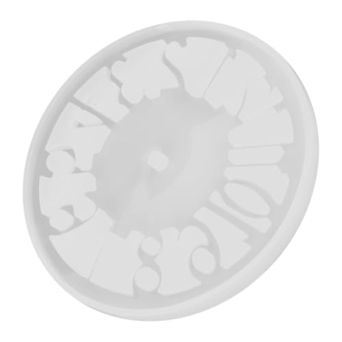 Gadpiparty 1 Stück Silikon Uhrenform für Diy Wanduhr Kreative Gießform für Wanddekoration mit Hohlen Ziffern für Handgemachte und Bastelprojekte von Gadpiparty