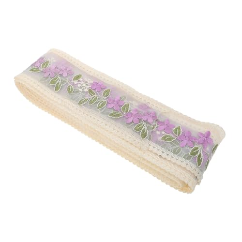 Gadpiparty 1 Stück Spitzenband Blumenmuster Stickerei Diy Bastelzubehör für Hochzeitsdekoration Yards Elegantes und Vielseitiges Design für Kleidung Taschen und Accessoires von Gadpiparty