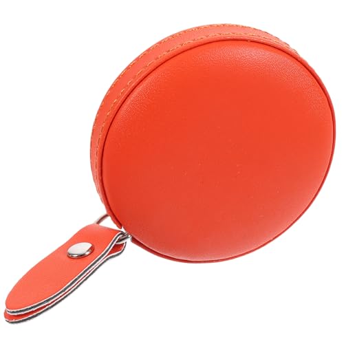Gadpiparty 1 Stück Tragbares Kleines Maßband Süßes PU Leder Maßband Leichtes und Kompaktes Schneidermaßband für Kleidung und Andere Messungen Orange von Gadpiparty