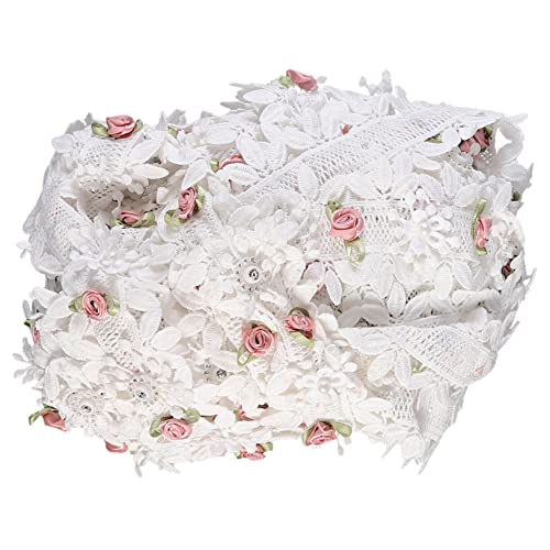 Gadpiparty 1 Stück Yards Spitze Stickerei Borte für Hochzeitskleider Dekoration Diy Projekte Weiche Hautfreundliche für Kleidung und Heimdeko Gadpiparty 1 Stück Yards Spitze Stickerei Borte für Hochzeitskleider Dekoration Diy Projekte Weiche Hautfreundliche für Kleidung und Heimdeko von Gadpiparty