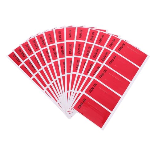 Gadpiparty 10 Blatt Anzeige Aufkleber Selbstklebende Indikationsetiketten für Klimaanlagen Robuste und Langlebige Sticker für Einfache Identifizierung Auslässe Passend für Jedes von Gadpiparty