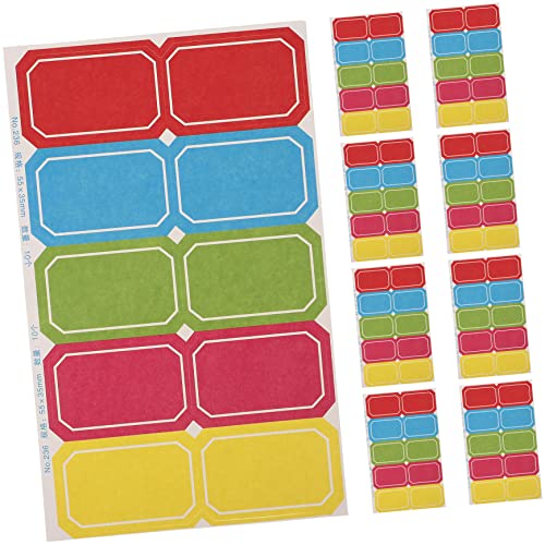Gadpiparty 10 Blatt Bunte Namensetiketten Selbstklebende Preisetiketten für Schüler Praktische Aufkleber zur Klassifizierung von Gegenständen Langlebige Etiketten für Vielfältige Anwendungen Gadpiparty 10 Blatt Bunte Namensetiketten Selbstklebende Preisetiketten für Schüler Praktische Aufkleber zur Klassifizierung von Gegenständen Langlebige Etiketten für Vielfältige Anwendungen von Gadpiparty