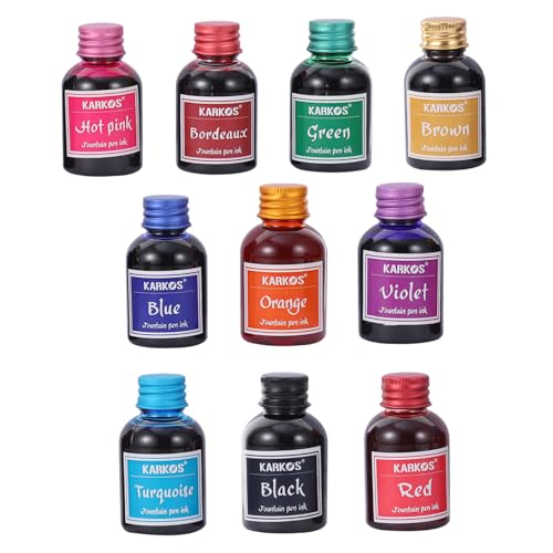 Gadpiparty 10 Füllfederhalter Kohlenstofffreie Kalligrafie Tinte Für Dip Pens Kalligrafie Tintenstifte Schwarze Tintenmalstifte Kalligrafie Tintenflasche Roter Tintenstift von Gadpiparty