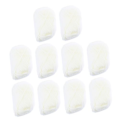 Gadpiparty 10 Rollen Adriges Milchbaumwollgarn zum Stricken Weiches Hautfreundliches DIY Baumwollgarn für Handarbeiten Langlebige Flexible Häkel und Strickschnur Gadpiparty 10 Rollen Adriges Milchbaumwollgarn zum Stricken Weiches Hautfreundliches DIY Baumwollgarn für Handarbeiten Langlebige Flexible Häkel und Strickschnur von Gadpiparty